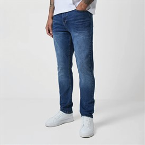 Closure London Mens Regular Fit Denim Jeans Mid Blue