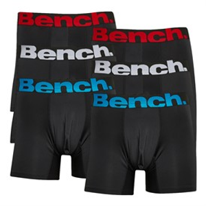 Bench Mens Macreven Seven Pack Microfibre Boxers Black