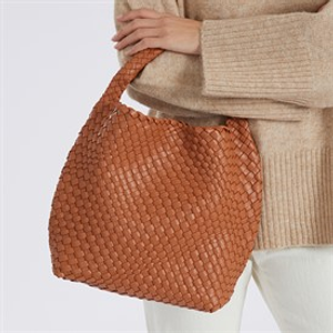 French Connection Womens Weave Bag Tan