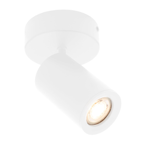 LED Single Ceiling Spotlight - GU10 - Dimmable - Adjustable - White - Round