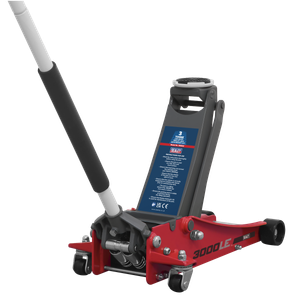 Sealey Low Profile Trolley Jack with Rocket Lift 3 Tonne