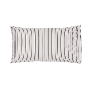 Kotana Pair of Standard Pillowcases, Charcoal & Silver