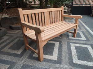 Kingston Teak Wood Garden Bench | 3 Seater