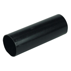 FloPlast Black Round Downpipe 68mm x 4m