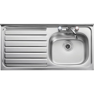 Leisure Roll Front 1.0 Bowl Stainless Steel Kitchen Sink with LH Drainer