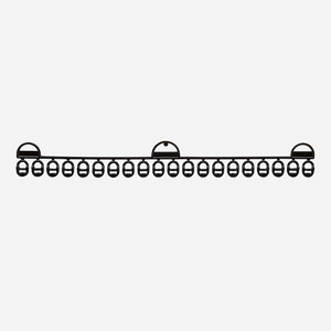 Gliders for Surge Curtain Track (Black)