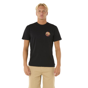Rip Curl Mens Wettie Passage Icon Short Sleeve T-Shirt - M / Black - M / Black