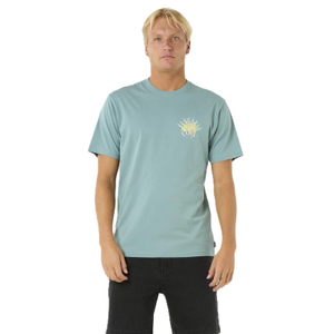 Rip Curl Mens Dazed Short Sleeve T-Shirt - M / Blue Lagoon - M / Blue Lagoon