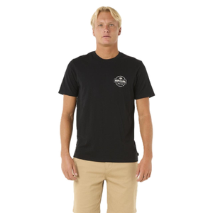 Rip Curl Mens Staple Short Sleeve T-Shirt - M / Black - M / Black