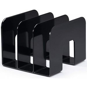 Durable Trend Magazine Stand Desk File Holder Document Book Organiser, Black, Pack of 2