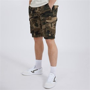 Bench Mens Noahs Cargo Shorts Khaki Camo