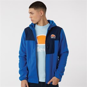 Ellesse Mens Drago Hooded Fleece Jacket Blue