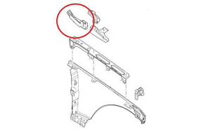 LR115141 - Left Hand Bonnet / Hood Insulator - Rear of Engine - Range Rover L405 and Range Rover Sport L494 - Genuine Land Rover Product
