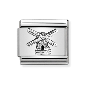 Classic Silver Windmill Charm