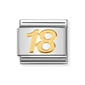Classic Gold 18 Charm