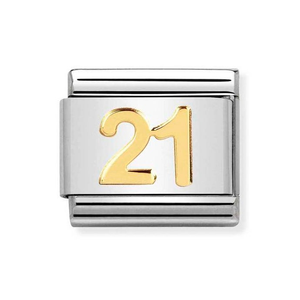 Classic Gold 21 Charm
