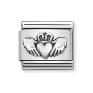 Classic Silver Claddagh Charm