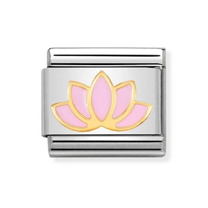 Classic Gold Lotus Flower Charm