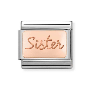 Classic Rose Gold Sister Charm