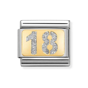 Classic Gold 18 with Glitter Charm