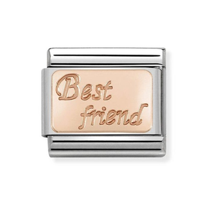 Classic Rose Gold Best Friend Charm