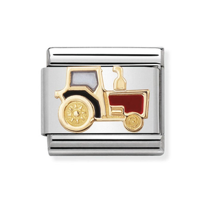 Classic Gold Tractor Charm