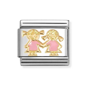 Classic Gold Girls Charm