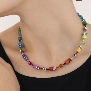 Iconic GEOCUBE Necklace Iconic Rainbow