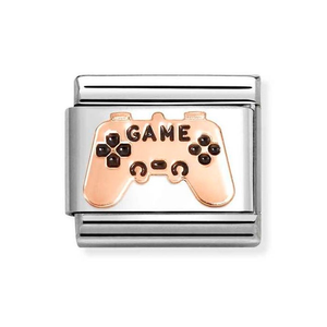 Classic Rose Gold Game Controller Charm
