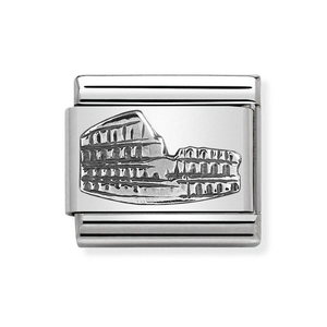 Classic Around The World Silver Colosseum Charm