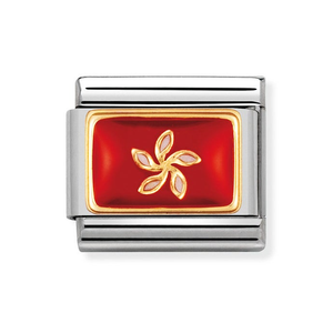 Classic Gold Hong Kong Flag Charm
