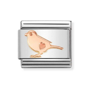 Classic Rose Gold Bird Charm