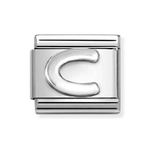 Classic Silver Letter C Charm