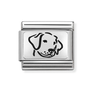 Classic Silver Dog Charm
