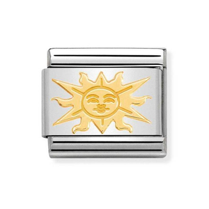 Classic Gold Sun Charm