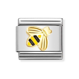 Classic Gold Bee with Etched Detail Charm