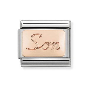Classic Rose Gold Son Charm