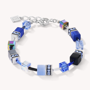 Iconic GEOCUBE Haematite Bracelet Blue