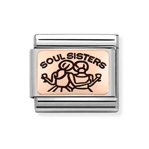 Classic Rose Gold Soul Sisters Charm