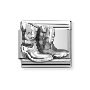 Classic Silver Boots Charm