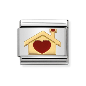 Classic Gold Heart of the Home Charm