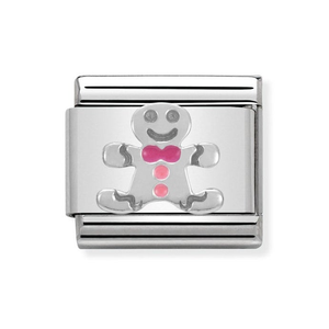 Classic Silver Gingerbread Man Charm