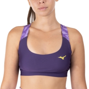 Mizuno Logo Reggiseno Sportivo - Patrician Purple
