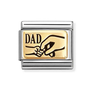 Classic Gold Dad Hand Charm