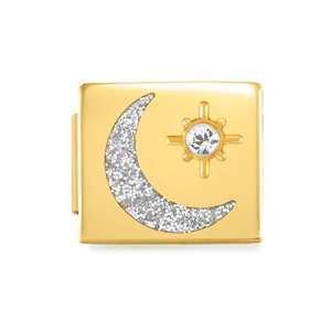 GLAM Gold Moon & Star Charm