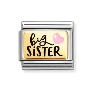 Classic Gold Big Sister Charm