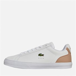 Lacoste Womens Lerond Pro Trainers White/Light Pink