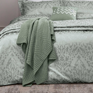 Kadir Knitted Throw, Sage