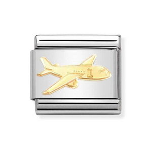 Classic Gold Aeroplane Charm