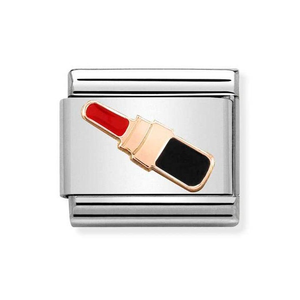 Classic Rose Gold Lipstick Charm